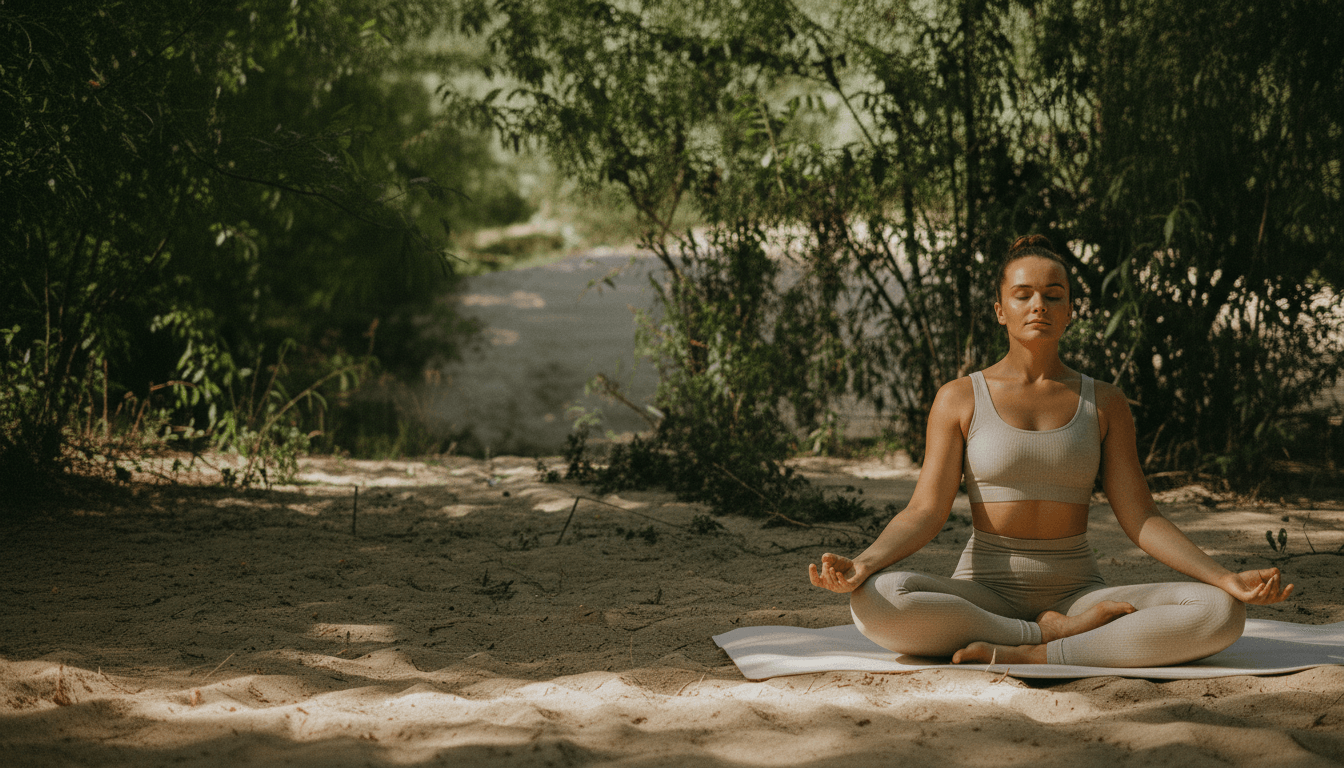 Yoga practice at Yapahuwa Yoga Villa